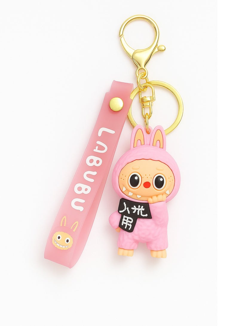 Labubu style cartoon keychain